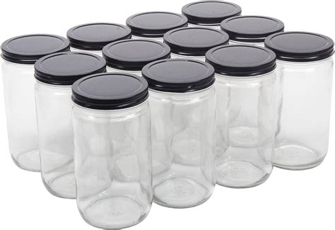 Amazon canning jars - FREE Delivery by Amazon ZEPOLI - 500 ML Glass Regular Mouth Mason Jars with Silver Metal Airtight Lids for Meal Prep, Food Storage, Canning, Drinking (6 PACK) 24 ₹699 …